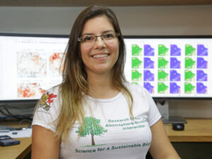 O trabalho de Emily define fronteira entre biomas usando parâmetros ecofisiológicos